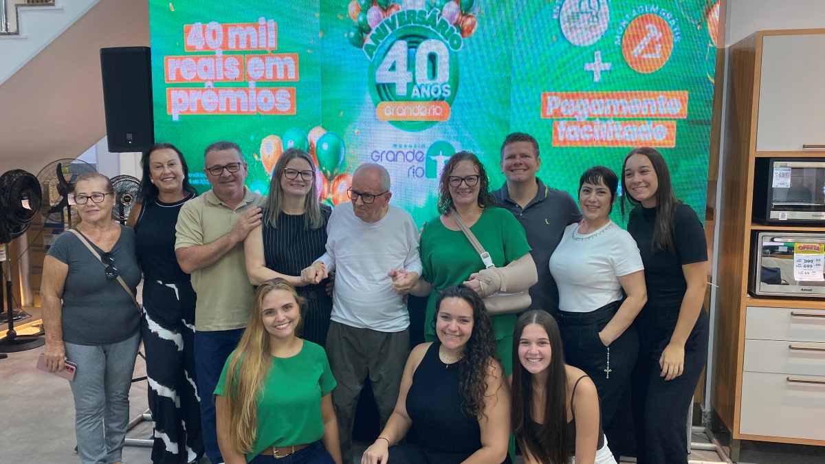 Magazin Grande Rio celebra 40 anos de história, tradição e compromisso com Guarapari